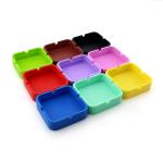 Blue HESEN SGS Square Silicone Ashtray