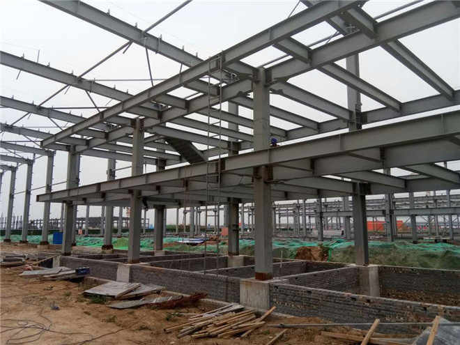 High Strength Prefab Steel Buildings Construction Galvainzed Steel Frame High Rise Buildings