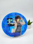 Engraving Acrylic Stand Figures , 200mm acrylic circular display stands