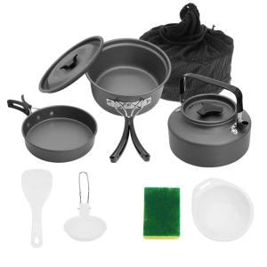 Quality THNH-02 Portable Camping Pot Set Outdoor Camping Cookware With 1.1L Kettle wholesale