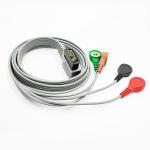 5 Leads IEC AHA Snap Clip Holter ECG Cable ISO13485 PH DigiTrak XT