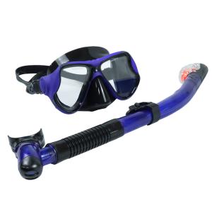 Quality Rubber Oil Base Diving Mask and Full Dry Snorkel Set for Adults Underwater Accessories Snorkel Mask Set wholesale
