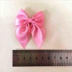 Kids Festival Gift Ribbon Bow Crafts 12*14 Cm Small Pink Ribbon Bows