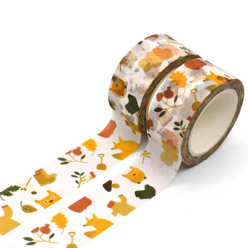 Colored Gold Foil Sticky Washi Tape Waterproof For Memory Album Decor