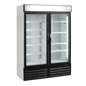 Quality Supermarket Stand Up Glass Door Freezer With Anti Fog Door And LED Lighting wholesale