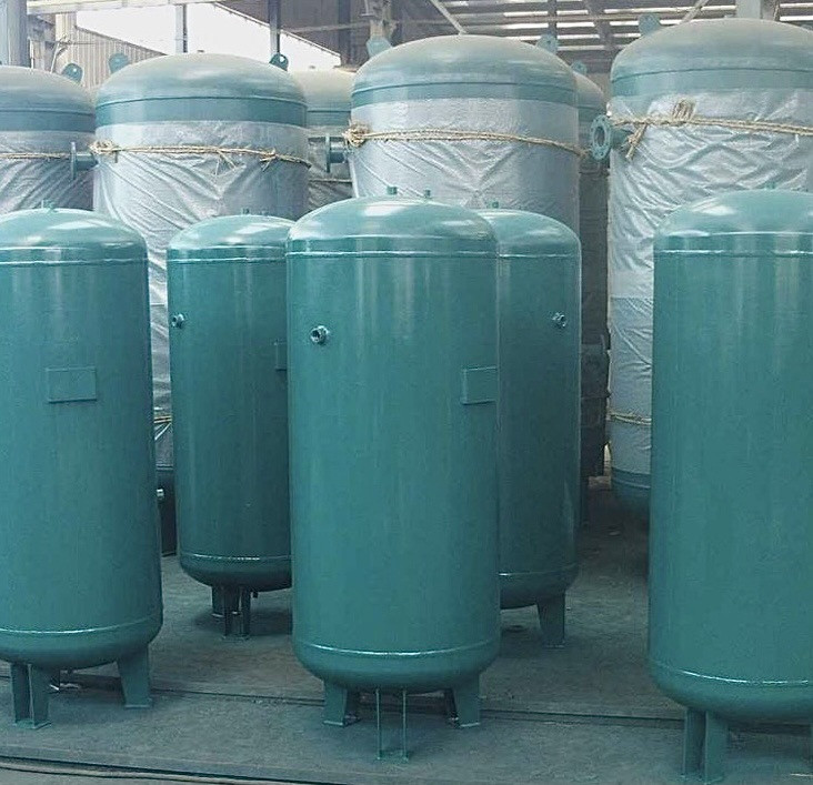 EAC Pressure Vessels Vertical Steel Customized 500 M3/Min 13 Bar