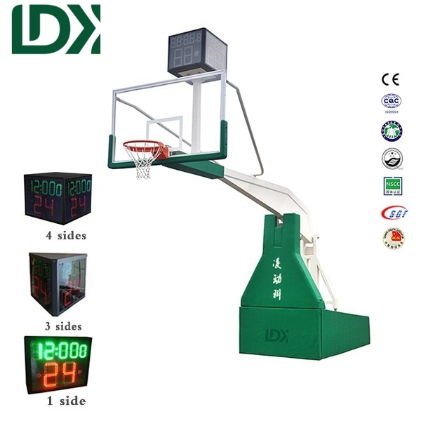 Hot Sale Electric Hydraulic Basketball Hoop Professional Basketball Stand With Wheels