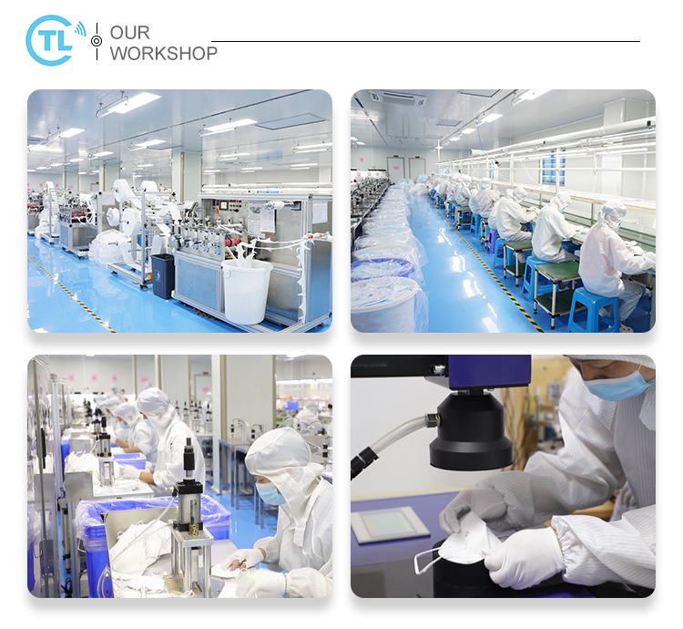 White List Product CE Certificates FFP2 5 Layers Disposable KN95 Face Mask