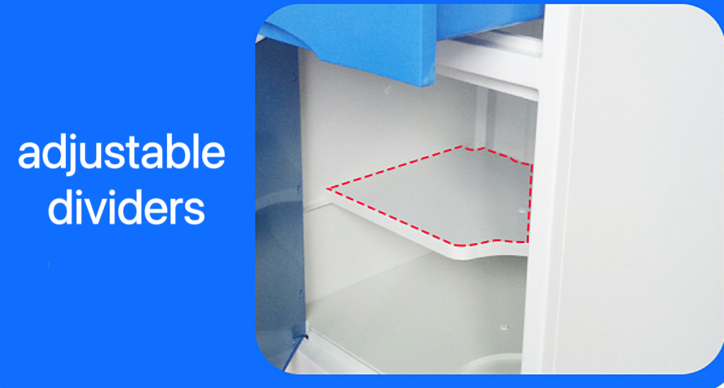 Medical ABS Thickened Plastic Hospital Bedside Cabinet in Customized Color for General