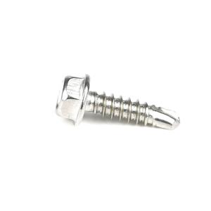Quality ZINC Finish Skilful Manufacture Hex Washer Head 304 Tek Screws Self With Rubber For Gas Stove wholesale