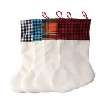 Personalised Sublimation Christmas Ornament Blanks Linen Christmas Stocking