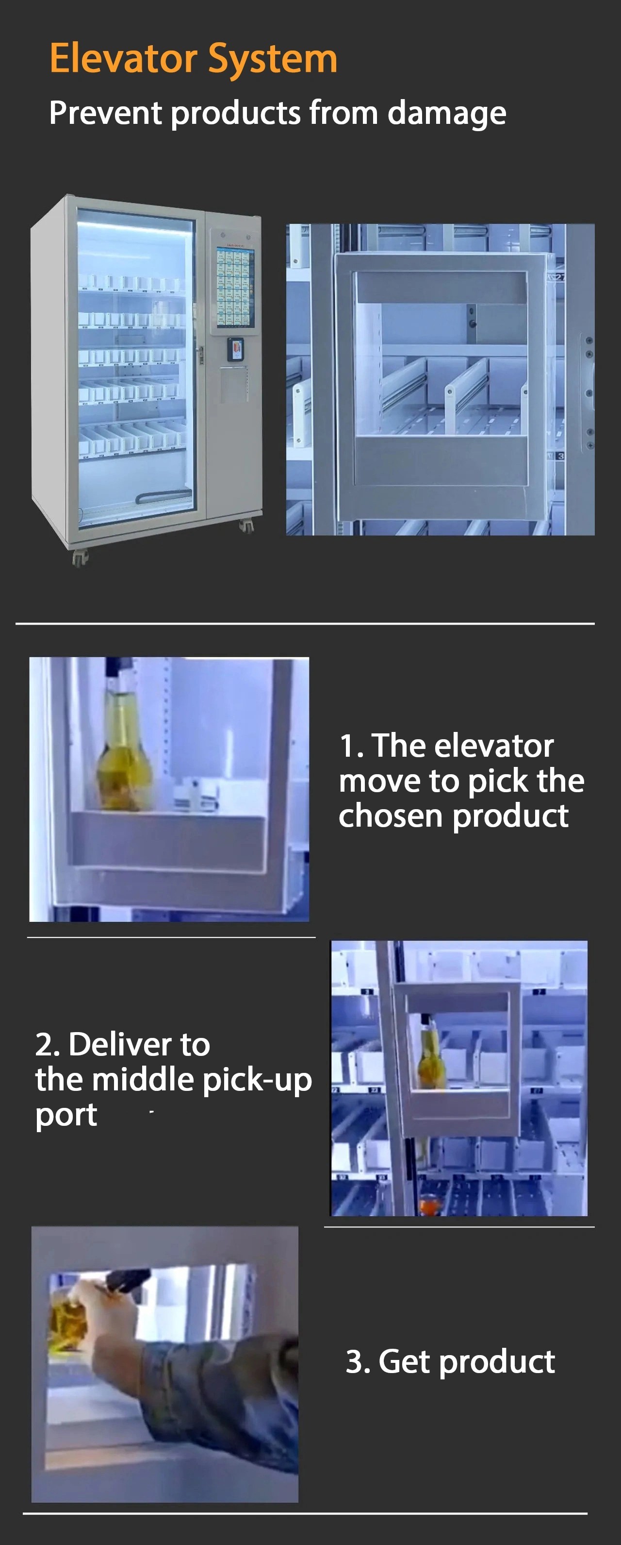 Advertising Management Sales Data Tracking And Error Notifications Smart Alcohol Vending Machine