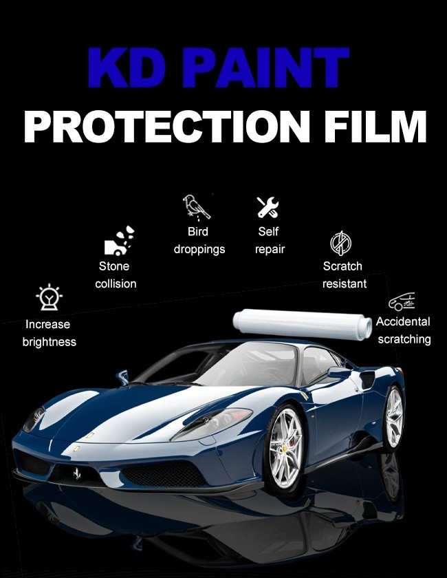 Scratch Resistant Transparent TPU PPF Film Easy Removal Length 5 Feet