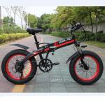 Smlro 20 Inch Fat Tire Folding Electric Bike 48V 8m/S With Integrated Battery