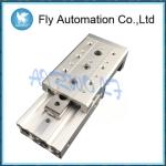 Silver Double Acting Air Cylinder , MXS16-50 MXS20-75 Pneumatic Actuator