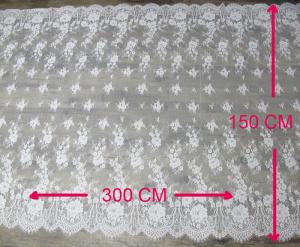 Quality 300 * 150 cm Eyelash Lace Trim for Window Curtain , Table Cloth CY-HB0456 wholesale