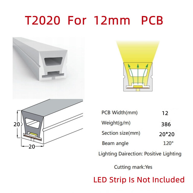 Colorful Separation Cuttable Neon LED Strip Light with 5V 12V 24V AC220V Power Supply