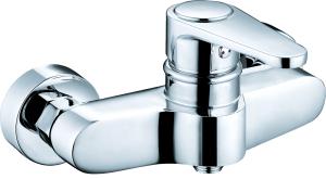 Quality Contemporary Brass Wall Mounted Shower Mixer For Bathroom T2024 wholesale
