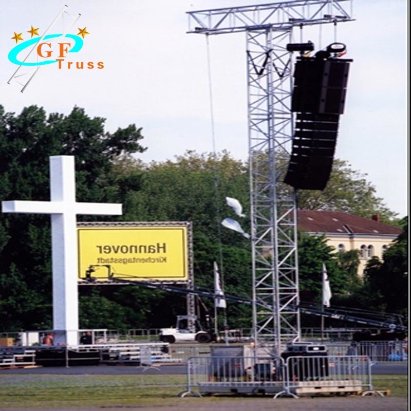 Silver Color Sound System Speaker 12M Line Array Truss