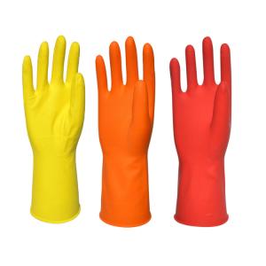 Quality Light Weight Kitchen Dip Flock Lined Dishwashing Gloves wholesale