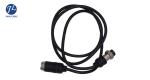 GX16 4 Pin Aviation Video Extension Cable , 2 Channel Video Camera Cable