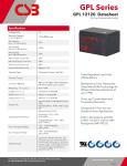 CSB Battery GPL12120 12V 12Ah Sealed Lead Acid Battery Long Life Rechargeable