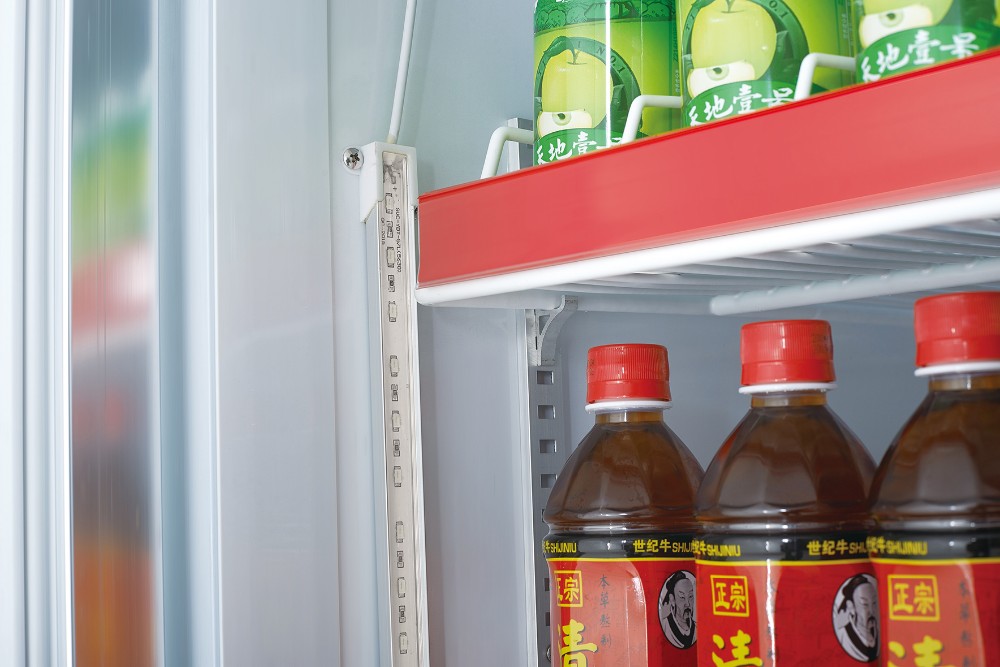 2000L SUS304 Glass Door Beverage Fridge , Removable Commercial Beverage Cooler