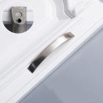90mm Chrome Silver Zinc Alloy Bridge Handle For Badroom Wardrobes