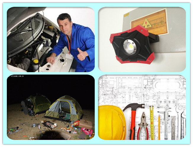 Battery Powered Cordless Handheld LED Work Light With Magnet , Energy Saving