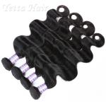 Professional Jet Black Cambodian Hair Bundles No Shedding No Tangle