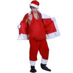 Padded Tummy Santa Claus Costume Anime Person Funny Cosplay Suit for Christmas