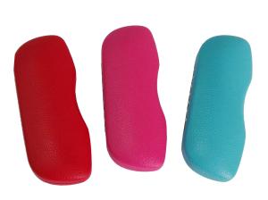 Quality Colorful PU Leather Iron Hard Shell Eyeglass Case For Optical Eyewear wholesale