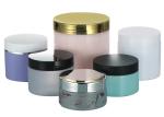White Cosmetic Container 100ml 200ml Plastic Cream Jar Empty Round