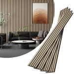Wood Strip SoundAbsorbing Panel For Studio Living Room Wall Decor Veneer MDF