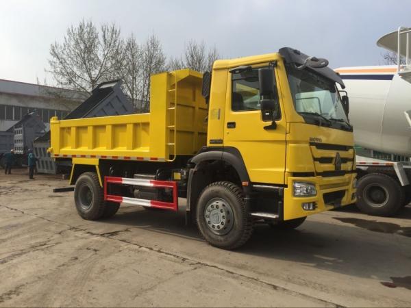 Cheap 20 tons tipper,  6 wheels tipper truck  Howo 4x2 dump truck , 10m3 dump truck with yellow color for sale