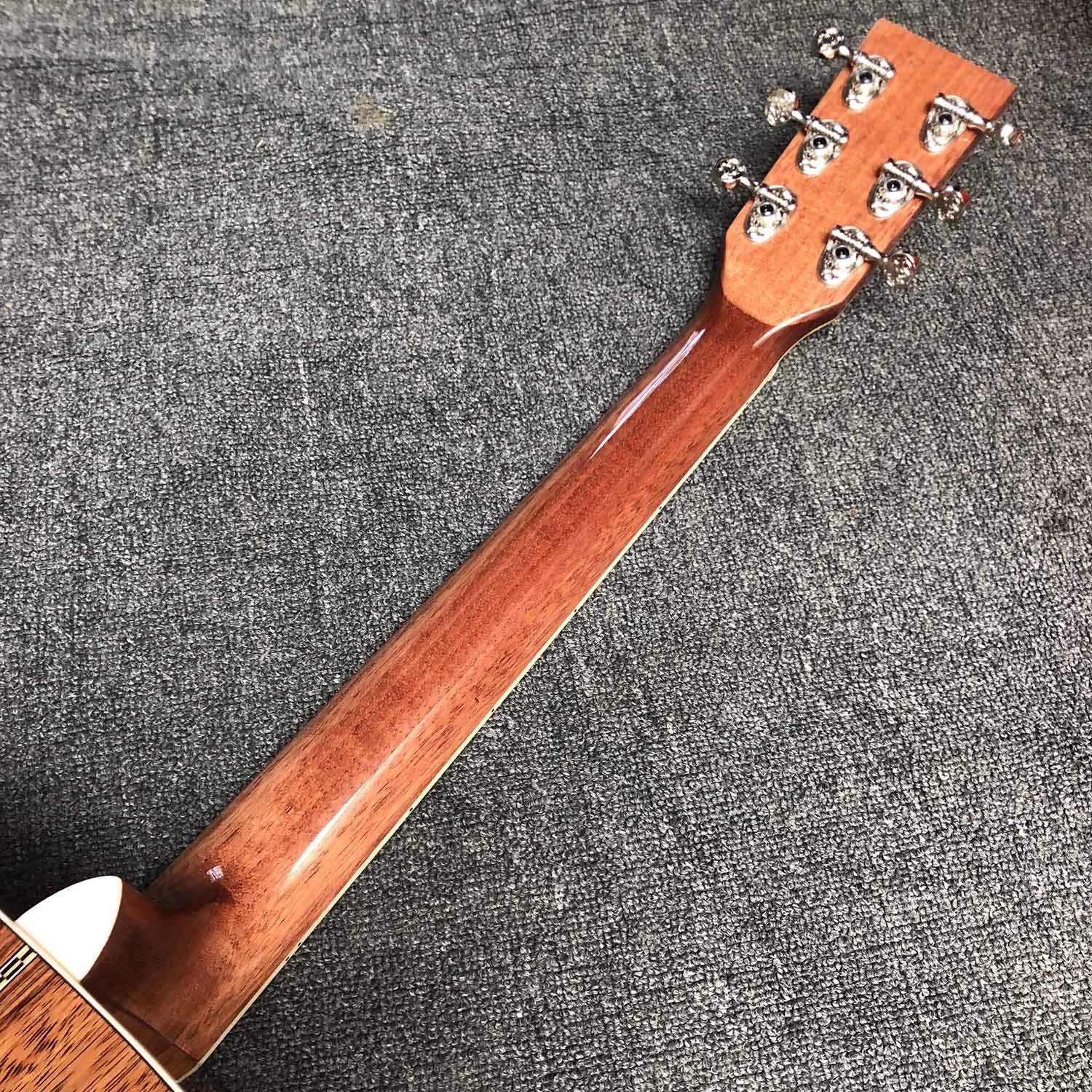 Custom 41 Inch J-45 Honduras Wood Acoustic Guitar, SOLID BACK SIDE