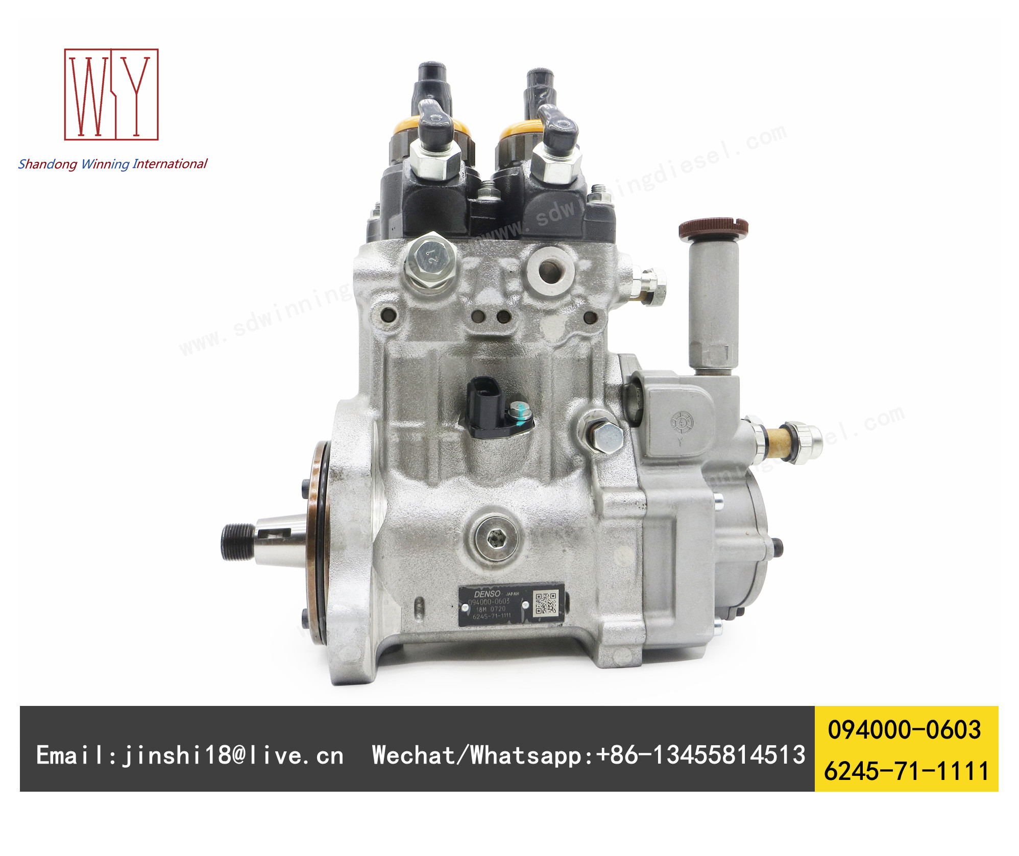 GENUINE AND BRAND NEW DIESEL FUEL PUMP 094000-0603, 6245-71-1111 FOR 6D 170 ENGINE