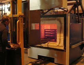 Quality Double Combustion Industrial Curing Furnace 0.67m/Min Belt Convey wholesale