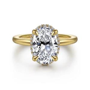 Quality 18K 14K 10K Solid Gold Customized Jewelry 3 Carat Def Vvs clarity Cvd oval cut Lab Grown Diamond Halo Rings For Sale wholesale