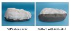 PP+PE Shoe Cover Laminated Nonslip Disposable Nonwoven Waterproof Medical Shoe