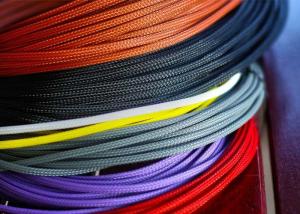 Quality Lightweight / Flexible Braided Nylon Sleeve For Electric Wire Protection wholesale