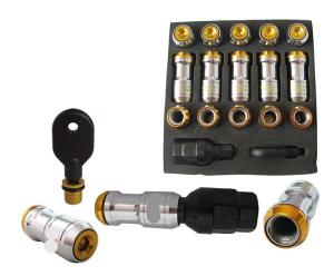 Quality Colorful Racing Lug Nuts With Locks For Nissan / Car Wheel Nuts With Key 20 PCS wholesale