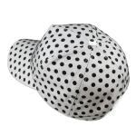 White Printed Long Brim Baseball Hat , Trendy Outdoor Ladies Sports Hats