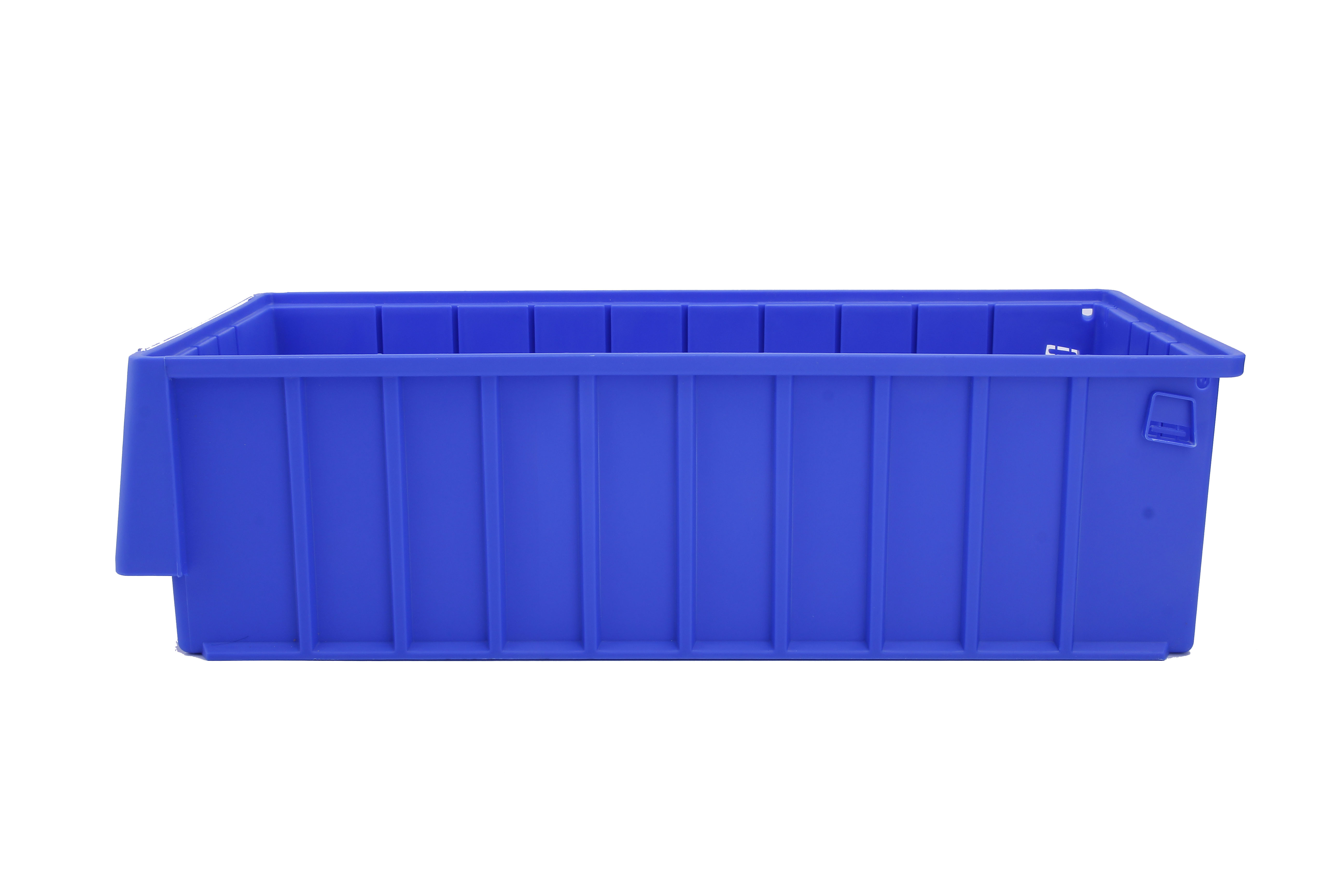 Solid Box Stackable Plastic Storage Bin Industrial Style for Eco-Friendly Storage