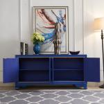 Hand Painting E1 MDF 3mm Mirror 150cm Width Solid Wood Cabinets