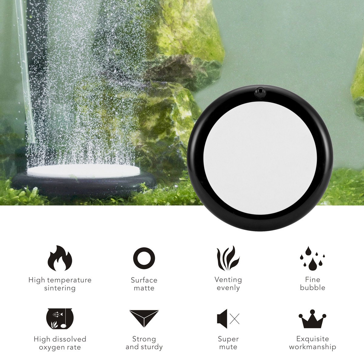 2 Inch Small Hygger Aquarium Air Stone
