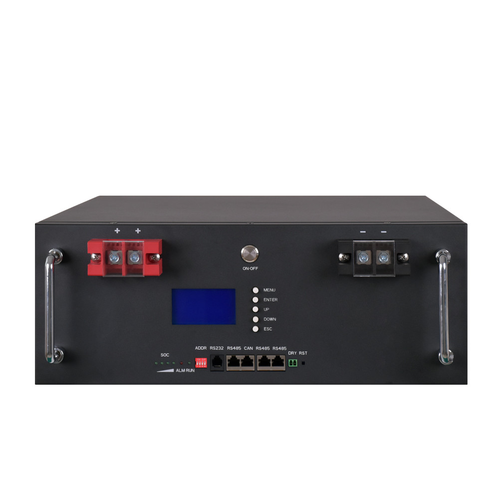 Stackable 48V 100Ah Lifepo4 Battery 51.2V 100Ah Rack Mount 10 Years Life