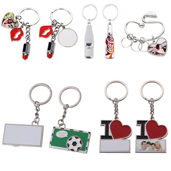 Sublimation Love-Themed Lipstick I LOVE Football Keychain Personalized Soda