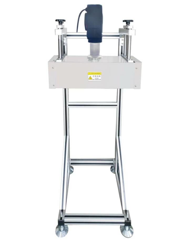 Pharmaceutical Industry Cap Sealing Machine with Air Cooling System and Adjustable Conveyor Speed