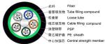 Black Color Aerial Fiber Optic Cable GYTS Low Loss With Light Armored PE Jacket